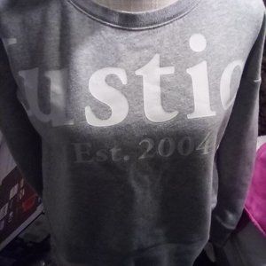 Girls Justice 14/16 gray sweatshirt